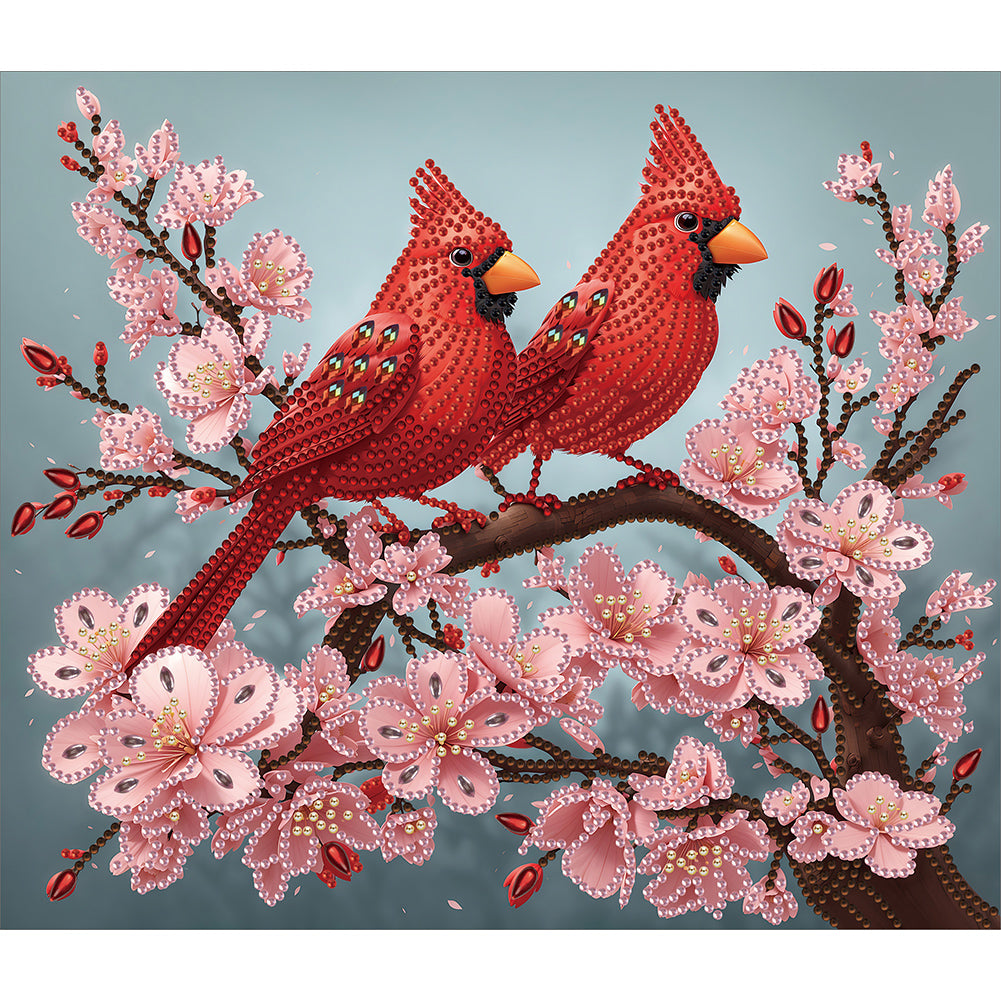 Cardinal 35*30CM(Canvas) Partial Special Shaped Drill Diamond Painting