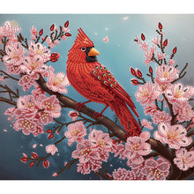 Load image into Gallery viewer, Cardinal 35*30CM(Canvas) Partial Special Shaped Drill Diamond Painting
