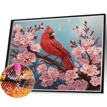 Load image into Gallery viewer, Cardinal 35*30CM(Canvas) Partial Special Shaped Drill Diamond Painting
