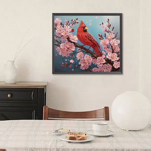 Cardinal 35*30CM(Canvas) Partial Special Shaped Drill Diamond Painting