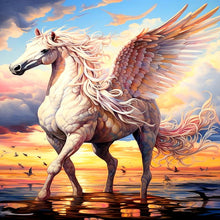 Load image into Gallery viewer, Pegasus On The Sea 30*40CM(Canvas) Full Round Drill Diamond Painting
