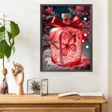 Load image into Gallery viewer, Beautiful Red Butterfly In Jar 30*40CM(Canvas) Full Round Drill Diamond Painting
