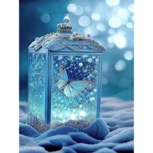 Load image into Gallery viewer, Beautiful Blue Butterfly In Jar 30*40CM(Canvas) Full Round Drill Diamond Painting
