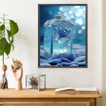 Load image into Gallery viewer, Beautiful Blue Butterfly In Jar 30*40CM(Canvas) Full Round Drill Diamond Painting
