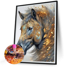 Load image into Gallery viewer, Horse Head And Fallen Leaves Among Mane 30*40CM(Canvas) Full Round Drill Diamond Painting
