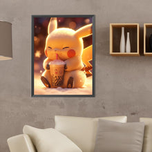 Load image into Gallery viewer, Pikachu Drinking Milk Tea 30*40CM(Canvas) Full Round Drill Diamond Painting
