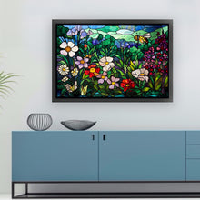 Load image into Gallery viewer, Glass Painting-Flowers 60*40CM11CT 3 Stamped Cross Stitch
