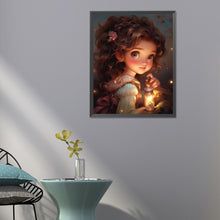 Load image into Gallery viewer, Sweet Girl 40*50CM(Canvas) Full Round Drill Diamond Painting
