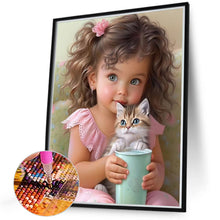 Load image into Gallery viewer, Sweet Girl 40*50CM(Canvas) Full Round Drill Diamond Painting
