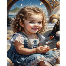 Load image into Gallery viewer, Sweet Girl 40*50CM(Canvas) Full Round Drill Diamond Painting
