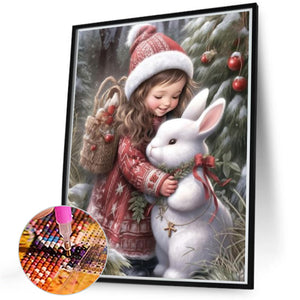 Sweet Girl 40*50CM(Canvas) Full Round Drill Diamond Painting