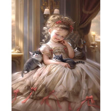 Load image into Gallery viewer, Sweet Girl 40*50CM(Canvas) Full Round Drill Diamond Painting
