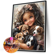 Load image into Gallery viewer, Sweet Girl 40*50CM(Canvas) Full Round Drill Diamond Painting
