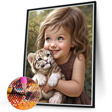 Load image into Gallery viewer, Sweet Girl 40*50CM(Canvas) Full Round Drill Diamond Painting
