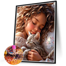 Load image into Gallery viewer, Sweet Girl 40*50CM(Canvas) Full Round Drill Diamond Painting
