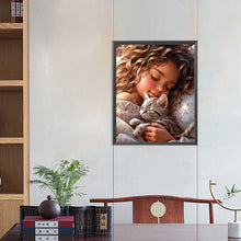 Load image into Gallery viewer, Sweet Girl 40*50CM(Canvas) Full Round Drill Diamond Painting
