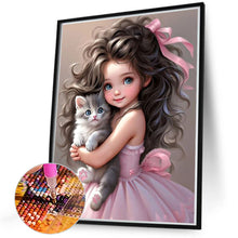 Load image into Gallery viewer, Sweet Girl 40*50CM(Canvas) Full Round Drill Diamond Painting
