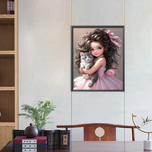 Load image into Gallery viewer, Sweet Girl 40*50CM(Canvas) Full Round Drill Diamond Painting
