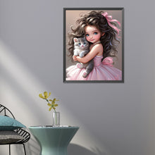 Load image into Gallery viewer, Sweet Girl 40*50CM(Canvas) Full Round Drill Diamond Painting
