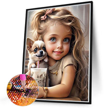 Load image into Gallery viewer, Sweet Girl 40*50CM(Canvas) Full Round Drill Diamond Painting
