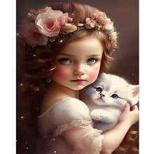 Load image into Gallery viewer, Sweet Girl 40*50CM(Canvas) Full Round Drill Diamond Painting
