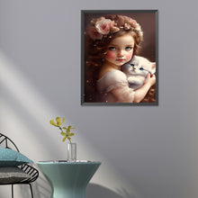 Load image into Gallery viewer, Sweet Girl 40*50CM(Canvas) Full Round Drill Diamond Painting
