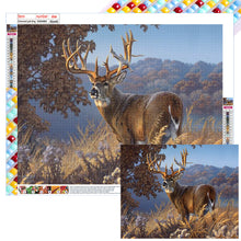 Load image into Gallery viewer, Reindeer 50*40CM(Canvas) Full Square Drill Diamond Painting
