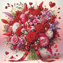 Load image into Gallery viewer, Rose Bouquet 30*30CM(Canvas) Partial Special Shaped Drill Diamond Painting
