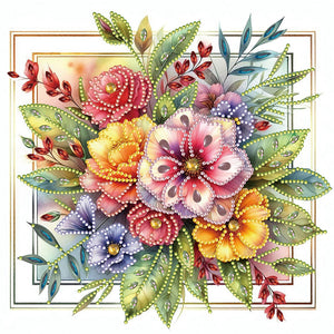 Growing Flower 30*30CM(Canvas) Partial Special Shaped Drill Diamond Painting