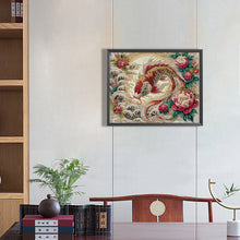 Load image into Gallery viewer, Red Koi 40*50CM(Canvas) Partial Special Shaped Drill Diamond Painting
