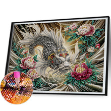 Load image into Gallery viewer, Black Koi 40*50CM(Canvas) Partial Special Shaped Drill Diamond Painting
