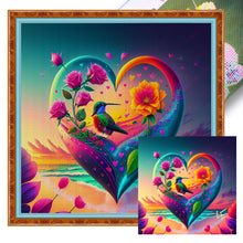 Load image into Gallery viewer, Love Flowers And Birds 40*40CM11CT 3 Stamped Cross Stitch
