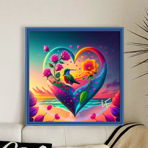 Love Flowers And Birds 40*40CM11CT 3 Stamped Cross Stitch