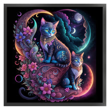 Load image into Gallery viewer, Flower Cat 40*40CM11CT 3 Stamped Cross Stitch
