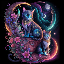 Load image into Gallery viewer, Flower Cat 40*40CM11CT 3 Stamped Cross Stitch
