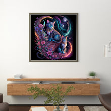 Load image into Gallery viewer, Flower Cat 40*40CM11CT 3 Stamped Cross Stitch
