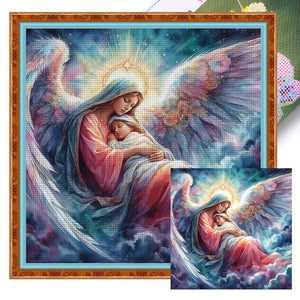 Our Lady 50*50CM11CT 3 Stamped Cross Stitch