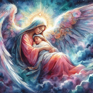 Our Lady 50*50CM11CT 3 Stamped Cross Stitch
