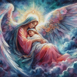 Our Lady 50*50CM11CT 3 Stamped Cross Stitch