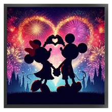 Load image into Gallery viewer, Love Mickey And Minnie 40*40CM11CT 3 Stamped Cross Stitch
