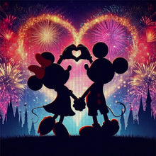 Load image into Gallery viewer, Love Mickey And Minnie 40*40CM11CT 3 Stamped Cross Stitch
