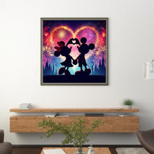 Load image into Gallery viewer, Love Mickey And Minnie 40*40CM11CT 3 Stamped Cross Stitch
