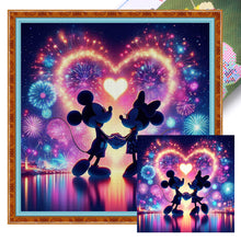 Load image into Gallery viewer, Love Mickey And Minnie 40*40CM11CT 3 Stamped Cross Stitch
