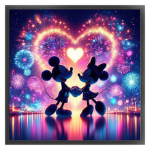 Load image into Gallery viewer, Love Mickey And Minnie 40*40CM11CT 3 Stamped Cross Stitch
