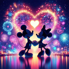 Load image into Gallery viewer, Love Mickey And Minnie 40*40CM11CT 3 Stamped Cross Stitch
