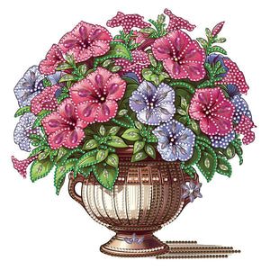 Flower Basket 30*30CM(Canvas) Partial Special Shaped Drill Diamond Painting