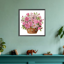 Load image into Gallery viewer, Flower Basket 30*30CM(Canvas) Partial Special Shaped Drill Diamond Painting
