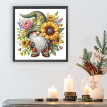 Load image into Gallery viewer, Flower Gnome 30*30CM(Canvas) Partial Special Shaped Drill Diamond Painting
