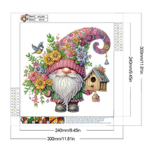 Load image into Gallery viewer, Flower Gnome 30*30CM(Canvas) Partial Special Shaped Drill Diamond Painting
