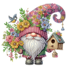 Load image into Gallery viewer, Flower Gnome 30*30CM(Canvas) Partial Special Shaped Drill Diamond Painting
